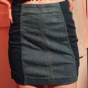 Fitted Jean Skirt